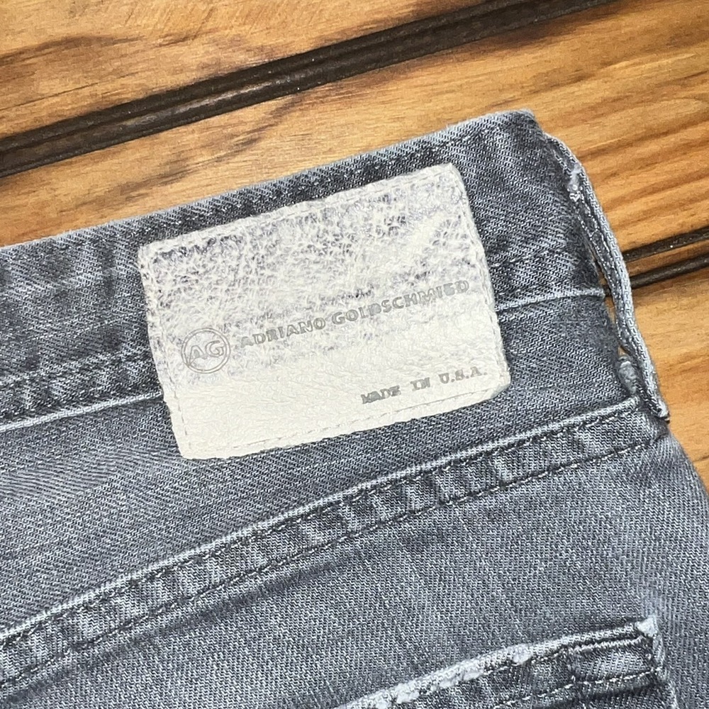 Adriano Goldschmied Matchbox Slim Straight Jeans Mens Size 36x33 Gray Denim - Picture 6 of 8
